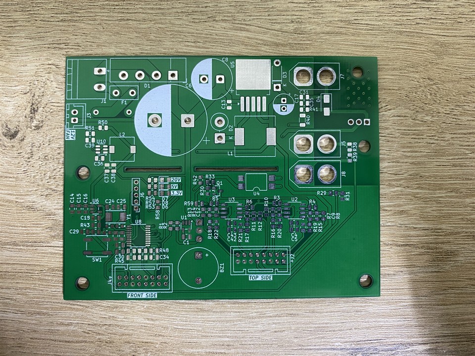 Elektronik kör yük V1 PCB test bağlantısı ikinci görünüm